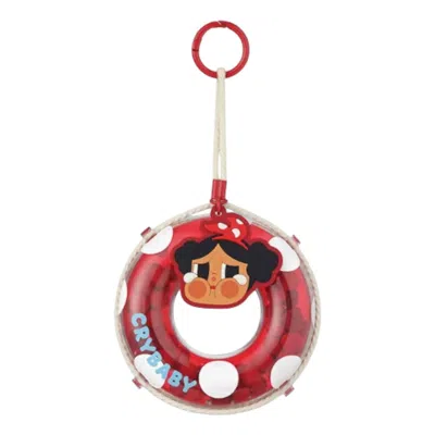 Pop Mart Crybaby Vacation Mode On Series Pendant 'my Summer Vibe' In Red