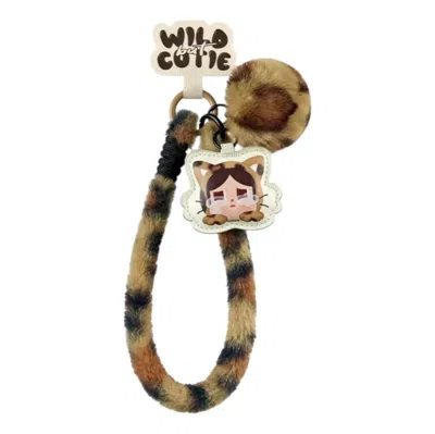 Pop Mart Crybaby Wild But Cutie Phone Charm 'wild Cutie' Secret Edition In Brown