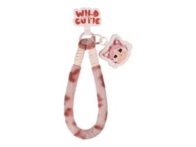 Pre-owned Pop Mart Crybaby Wild But Cutie Series Pink Cutie Phone Charm