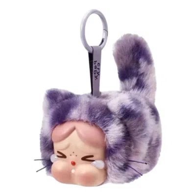 Pop Mart Crybaby Wild But Cutie Vinyl Plush Pendant 'neon Cutie' In Brown