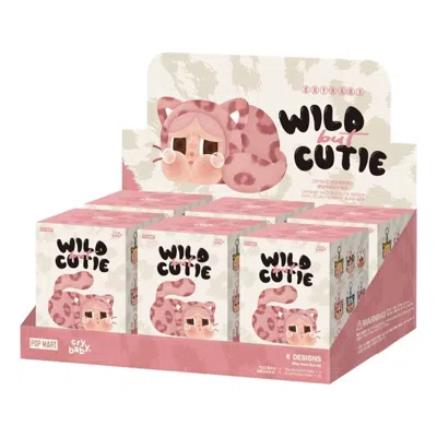 Pop Mart Crybaby Wild But Cutie Vinyl Plush Pendant Sealed Case (6 Blind Boxes) In Pink