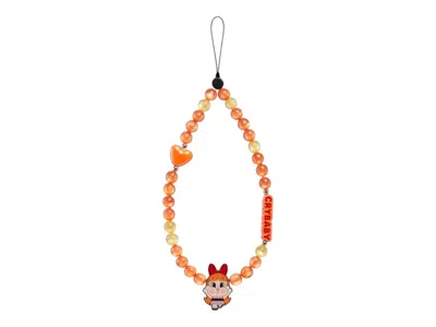 Pre-owned Pop Mart Crybaby X Powerpuff Girls Series Flower Flower Phone Charm In Multi