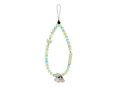 Pre-owned Pop Mart Crybaby X Powerpuff Girls Series Furry Rabbit Phone Charm