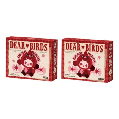 Pop Mart Dear Birds Series Fridge Magnet Sealed Case (2 Blind Boxes) In Multi