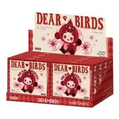 Pop Mart Dear Birds Series Fridge Magnet Sealed Case (8 Blind Boxes) In Transparent