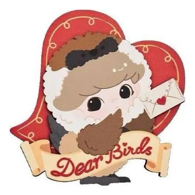 Pop Mart Dear Birds Series Fridge Magnet 'whispers Of Love' In Multi