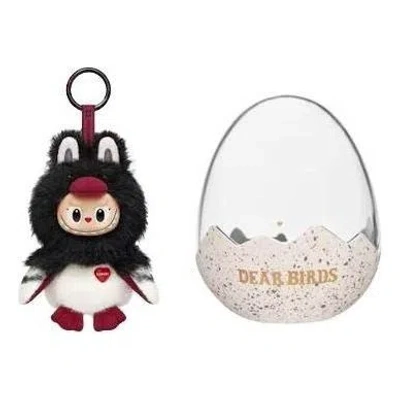 Pop Mart Dear Birds Series Plush Display Case 'dive Into Love' In Black