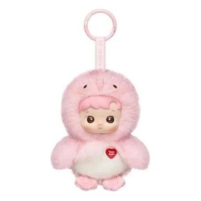 Pop Mart Dear Birds Series Plush Pendent 'make Me Blush' In Neutral
