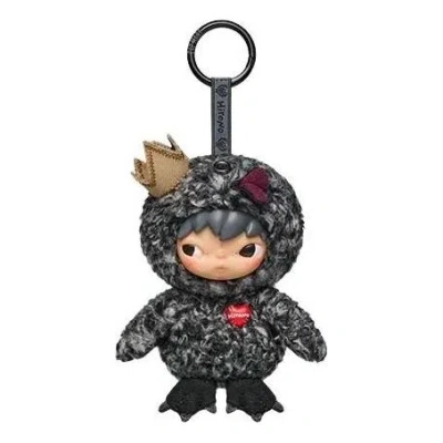 Pop Mart Dear Birds Series Plush Pendent 'the Deepest Secret' In Gray