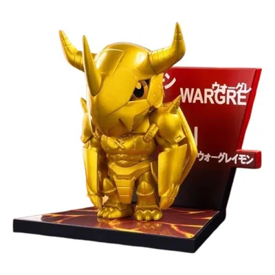 Pop Mart Digimon Fridge Magnet Sealed Case 'kyuukyoku Shinka War Greymon' In Gold