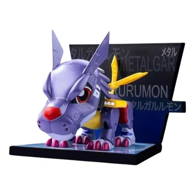 Pop Mart Digimon Fridge Magnet Sealed Case 'metal Garurumon' In Black