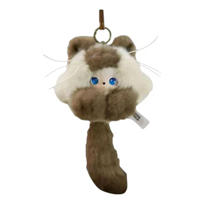 Pop Mart Dimoo Cat Rolling Hanging Card 'plush Rolling' In Brown