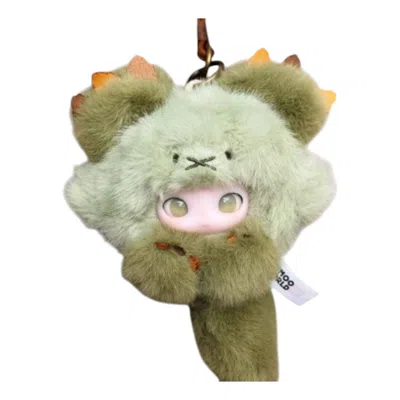 Pop Mart Dimoo Cat Rolling Hanging Card 'succulent Rolling' In Green