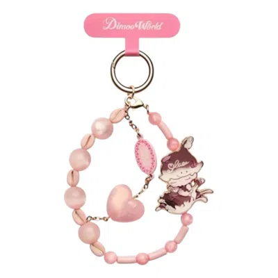 Pop Mart Dimoo Crush On Coffee Phone Charm 'rose Love Letter' In Pink