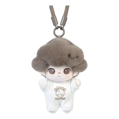 Pop Mart Dimoo Crush On Coffee Plush Keychain 'aromatic Mocha' In Brown