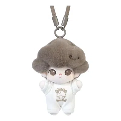 Pop Mart Dimoo Crush On Coffee Plush Keychain 'aromatic Mocha' In Blue