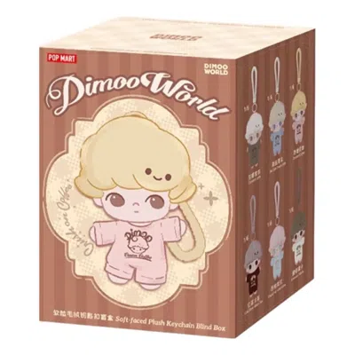 Pop Mart Dimoo Crush On Coffee Plush Keychain Sealed Case (1 Blind Box) In Multi