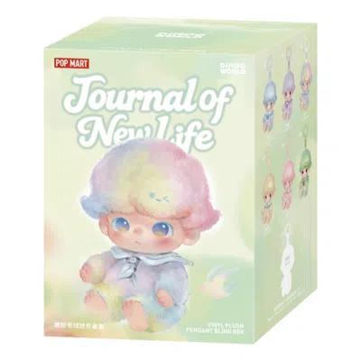 Pop Mart Dimoo Journal Of New Life Series Vinyl Plush Pendant Blind Box Sealed Case (1 Blind Box) In Green