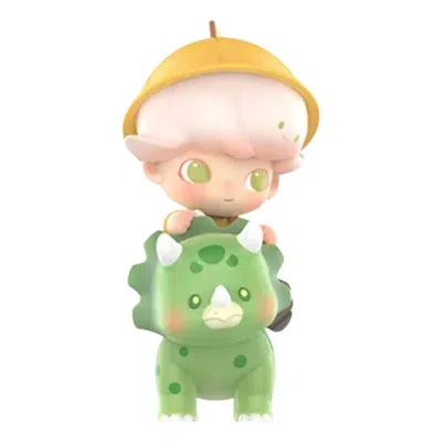 Pop Mart Dimoo Jurassic World Figures 'baby Dinosaur Knight' In Green