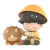 Pop Mart Dimoo Jurassic World Figures 'hug A Dinosaur' In Yellow