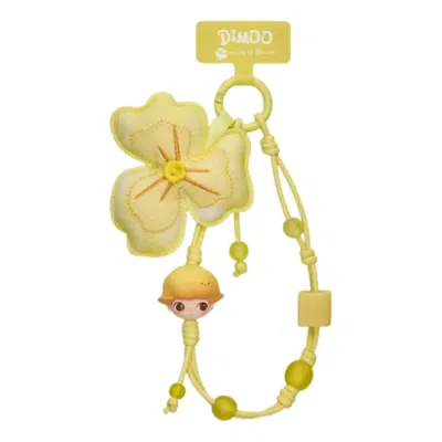 Pop Mart Dimoo Moments In Bloom Series Decorative Charm 'caught By Spring' In Yellow