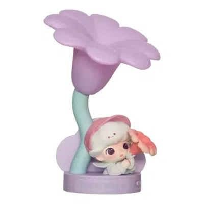 Pop Mart Dimoo Moments In Boom Series Sensor Activated Nightlight 'spring's Trumpet' In Purple