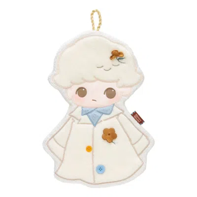 Pop Mart Dimoo The Missing Day Series Hand Towel 'buttons Flower' In White