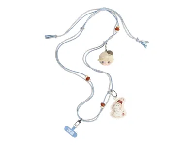 Pre-owned Pop Mart Dimoo The Missing Day Series Melt Into Me Phone Charm In Multi