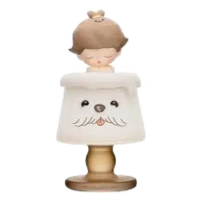 Pop Mart Dimoo The Missing Day Series Scented Candle 'iris Musk' In White