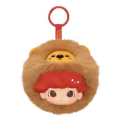 Pop Mart Dimoo The Secret Theatre Club Series Earphone Case 'timid Lion' In Multi