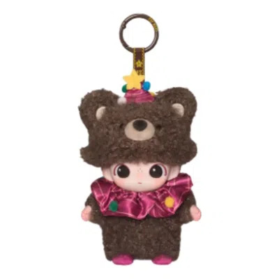 Pop Mart Dimoo The Secret Theatre Club Series Vinyl Plush Pendant 'ballet Bear' Secret Edition In Brown