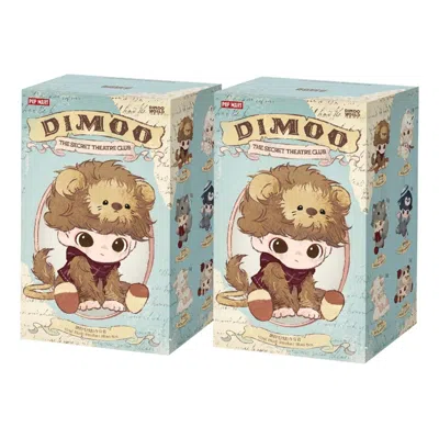 Pop Mart Dimoo The Secret Theatre Club Series Vinyl Plush Pendant Sealed Case (2 Blind Boxes) In Neutral