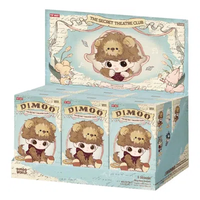 Pop Mart Dimoo The Secret Theatre Club Series Vinyl Plush Pendant Sealed Case (6 Blind Boxes) In Pink