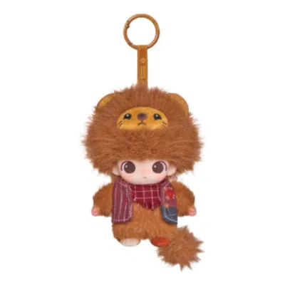 Pop Mart Dimoo The Secret Theatre Club Series Vinyl Plush Pendant 'timid Lion' In Pattern