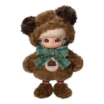 Pop Mart Dimoo Tiny Puppy 1/8 Action Figure 'toasty Snug' In Brown