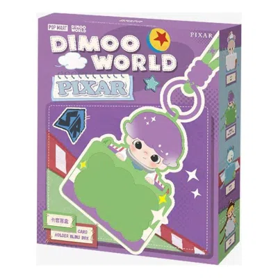Pop Mart Dimoo World X Pixar Series Card Holder Sealed Case (1 Blind Box) In Purple
