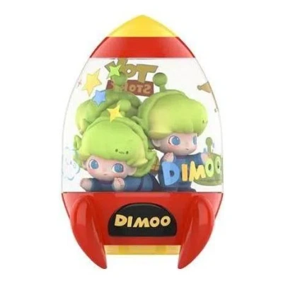 Pop Mart Dimoo World X Pixar Series Figures 'dimoo In Space Crane' In Orange