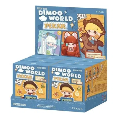 Pop Mart Dimoo World X Pixar Series Timer Fridge Magnet Sealed Case (6 Blind Boxes) In Pattern