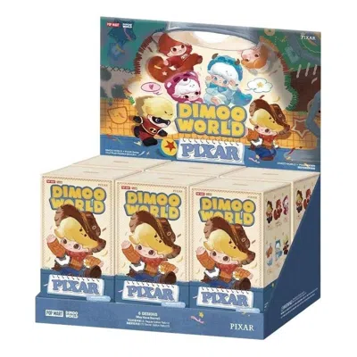 Pop Mart Dimoo World X Pixar Series Vinyl Plush Pendant Sealed Case (6 Blind Boxes) In Multi