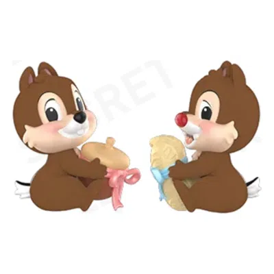 Pop Mart Disney Chip 'n Dale Fun Loving Brother Series Figures 'exchange Gift' Secret Edition In Brown