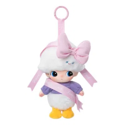 Pop Mart Disney Dimoo World Vinyl Plush Pendant 'daisy's Gift' In Pink