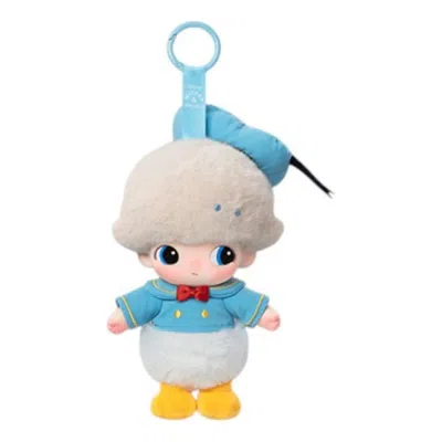 Pop Mart Disney Dimoo World Vinyl Plush Pendant 'donald Duck's Singing' In Blue