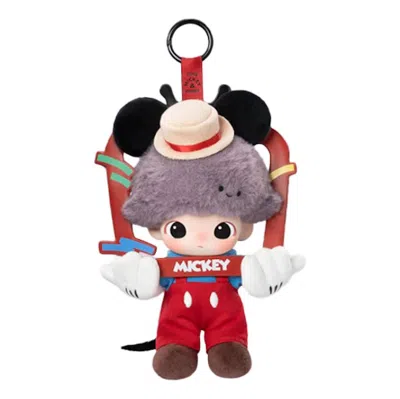 Pop Mart Disney Dimoo World Vinyl Plush Pendant 'mickey Tv Show' Secret Edition In Brown