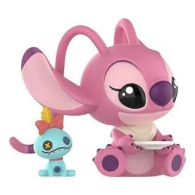 Pop Mart Disney Stitch On A Date Figuress 'waiting For Dinner' In Pink