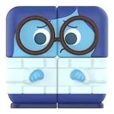 Pop Mart Disney/pixar Pop Cube Cubiec Series 'sadness' In Blue
