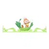 Pop Mart Gift For You Greeting Card Scene 'labubu Dandelion' In Green