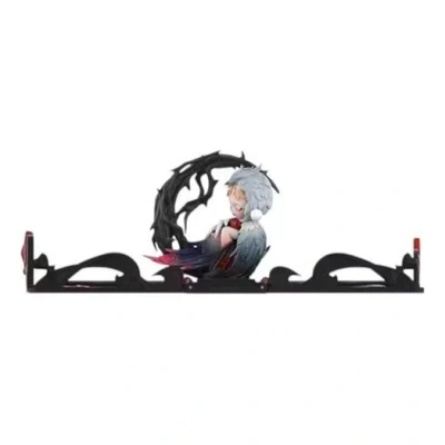 Pop Mart Gift For You Greeting Card Scene 'skullpanda Red Rose' In Black
