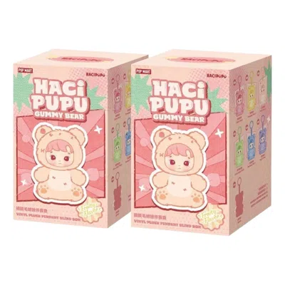 Pop Mart Hacipupu Gummy Bear Vinyl Plush Pendant Sealed Case (2 Blind Boxes) In Pink