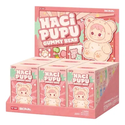 Pop Mart Hacipupu Gummy Bear Vinyl Plush Pendant Sealed Case (6 Blind Boxes) In Brown