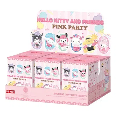 Pop Mart Hello Kitty And Friends Pink Party Series Figures Sealed Case (6 Blind Boxes) In Multi